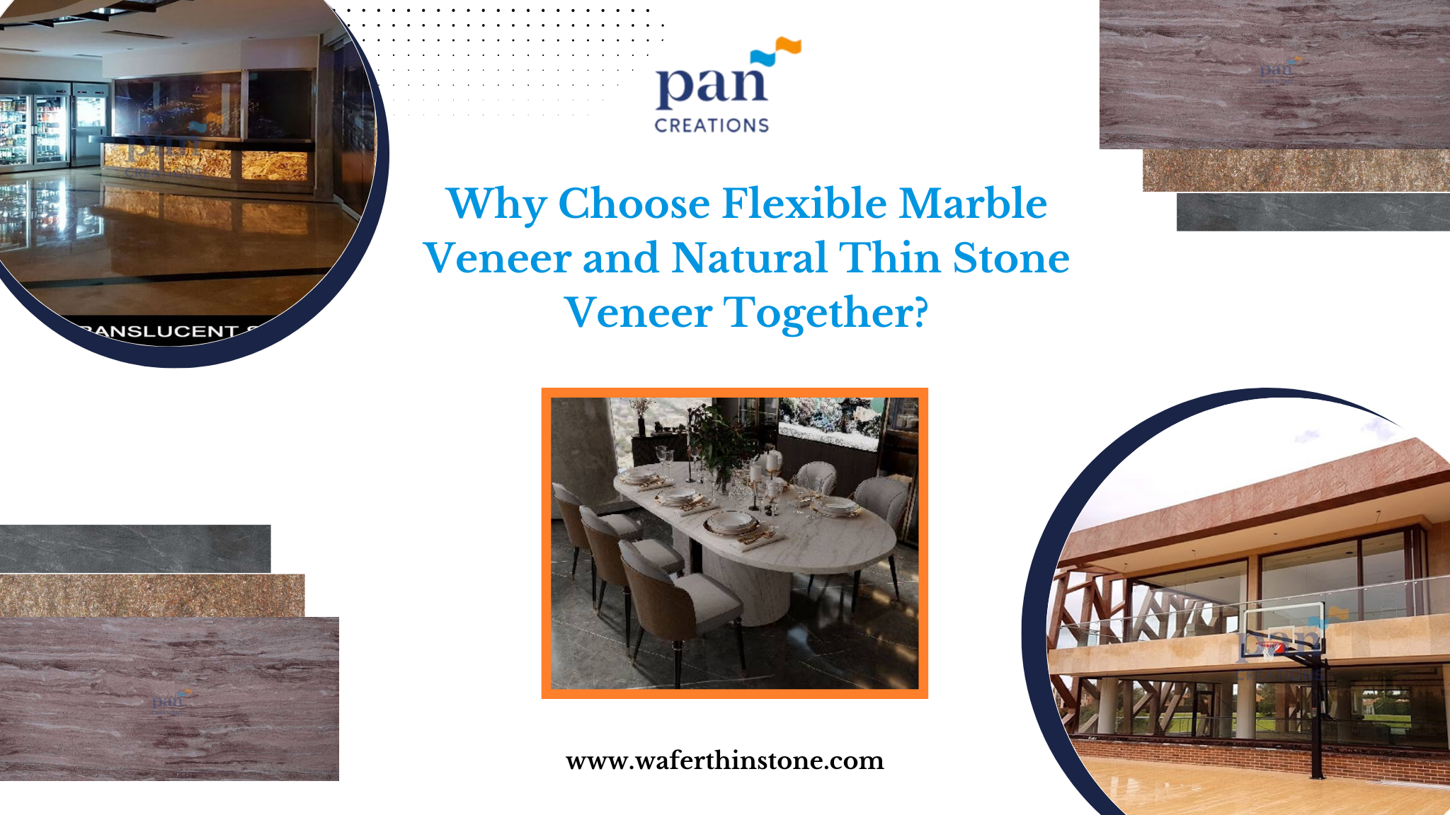 Flexible Marble Veneer and Natural Thin Stone Veneer