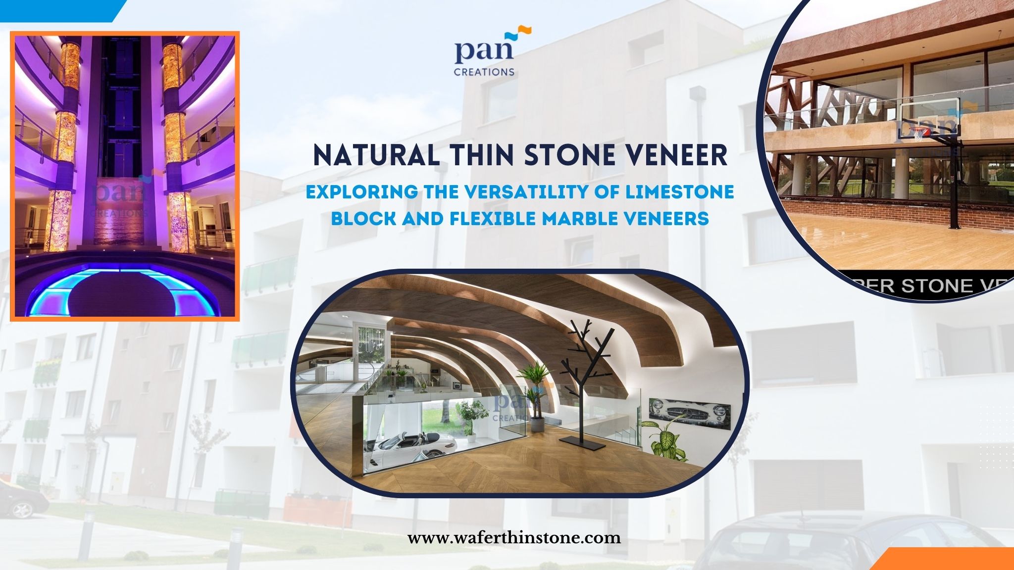 Natural thin stone veneer