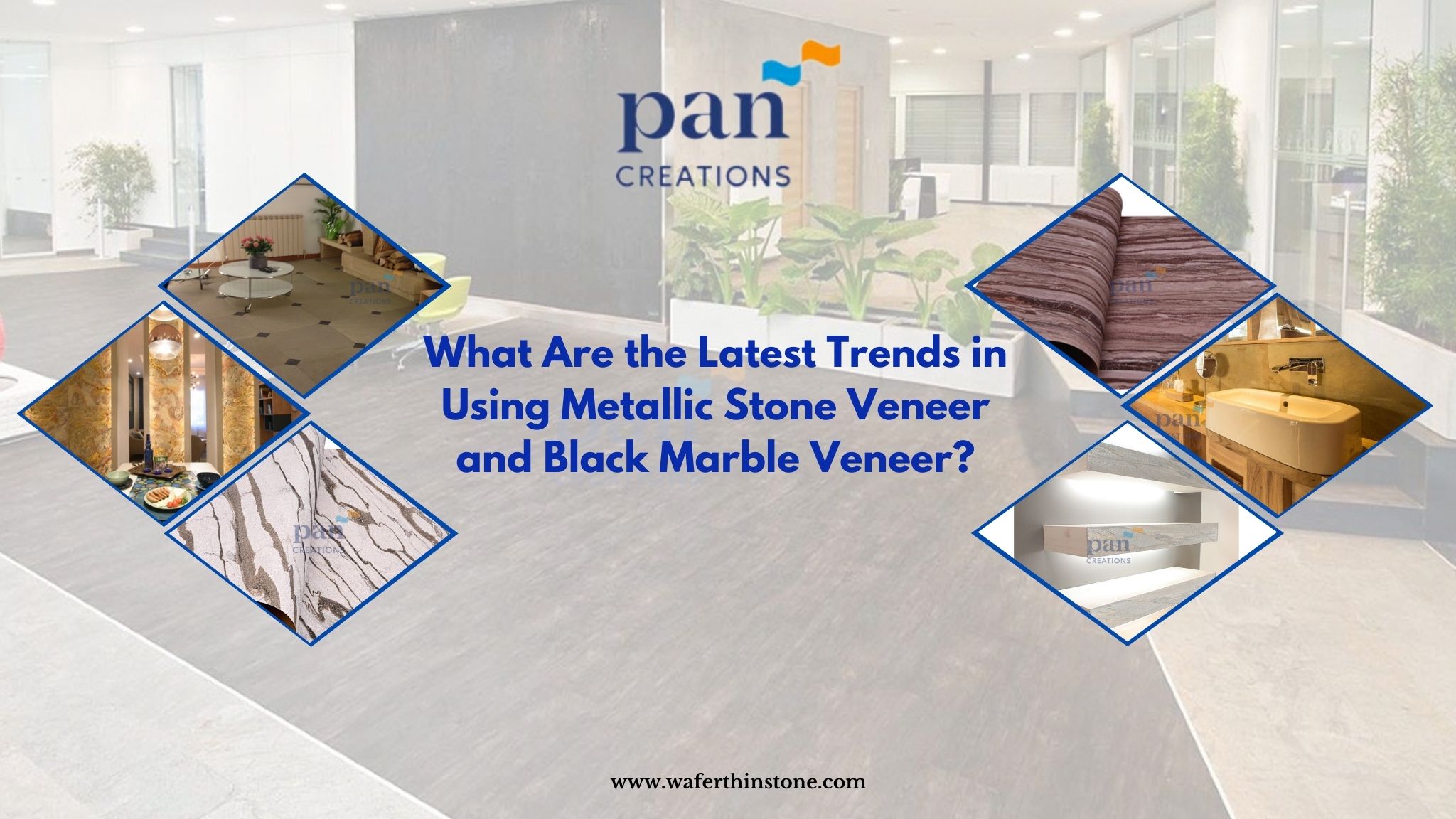 Metallic Stone Veneer and Black Marble Veneer