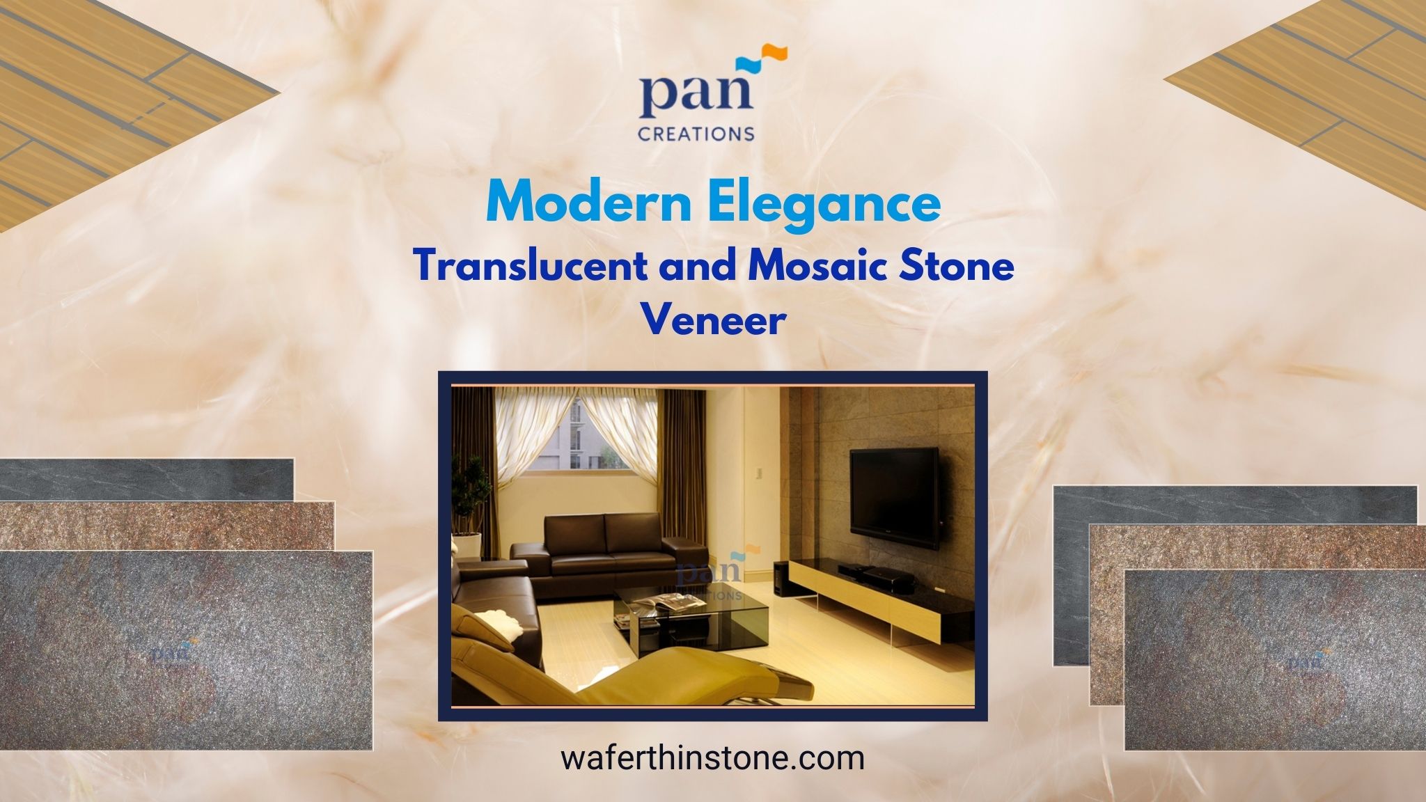 Modern Elegance Translucent and Mosaic Stone Veneer