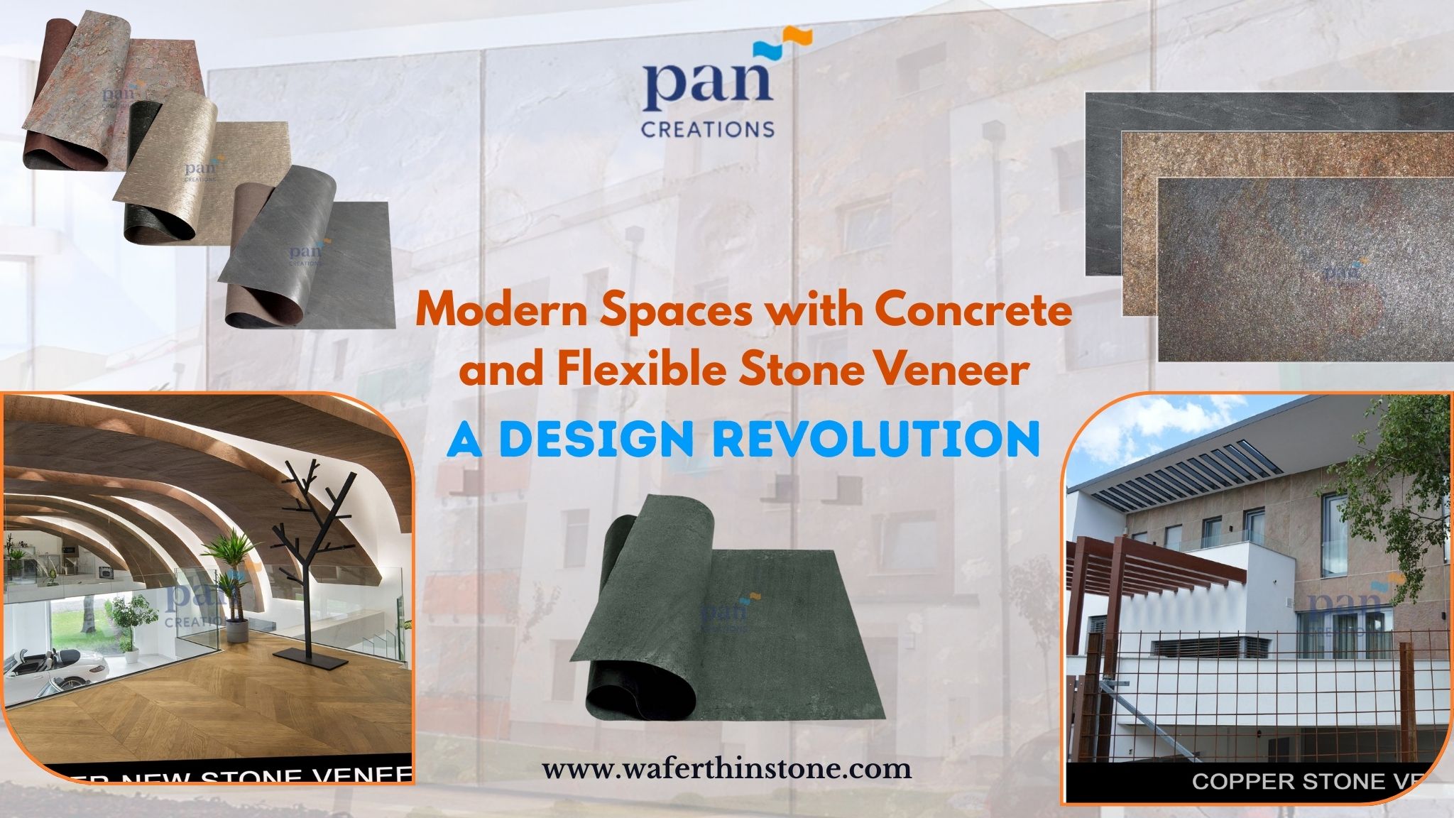 Modern Spaces with Concrete and Flexible Stone Veneer A Design Revolution