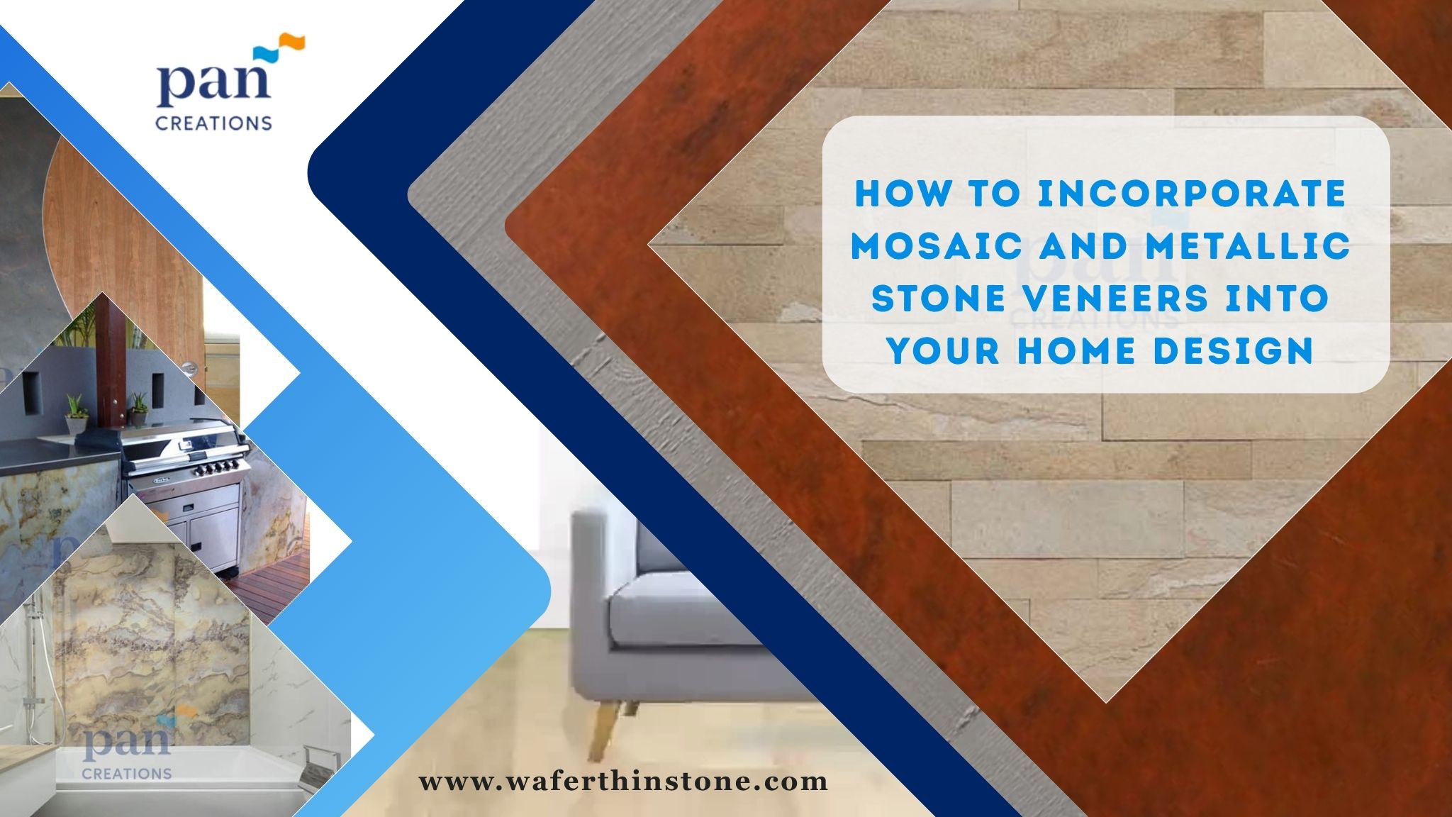 How to Incorporate Mosaic and Metallic Stone Veneers into Your Home Design